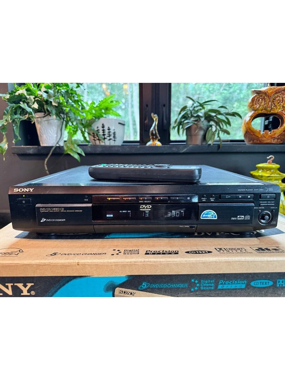 Vintage Sony DVP-C660 5-Disc DVD/CD Changer – Complete in Box